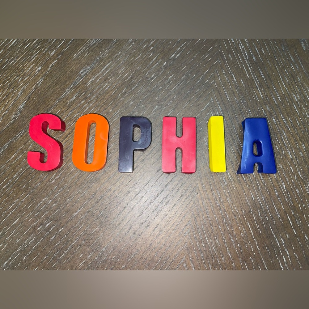 Colorful Alphabet Letter Crayons